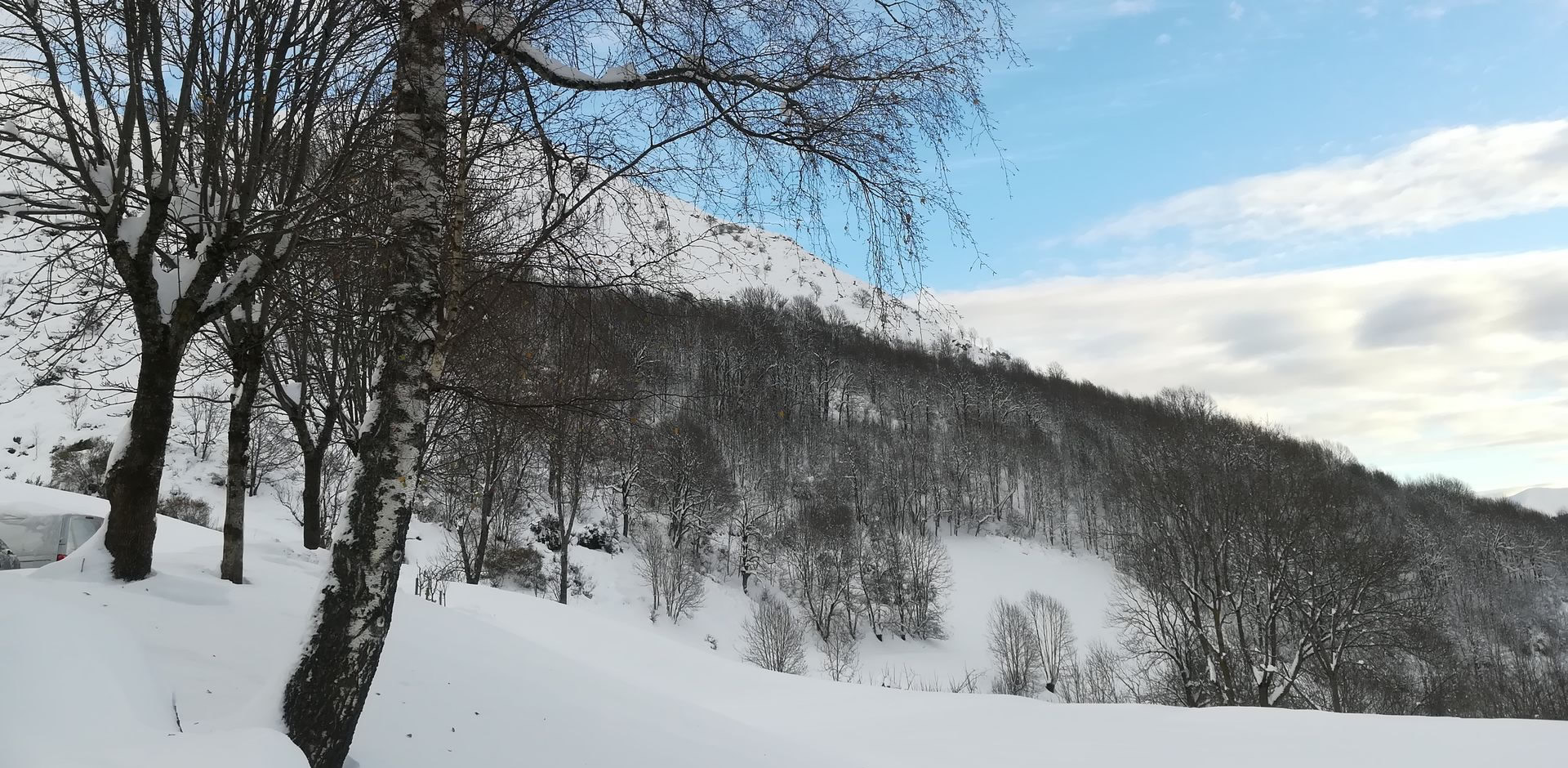 Aulon sous la neige 