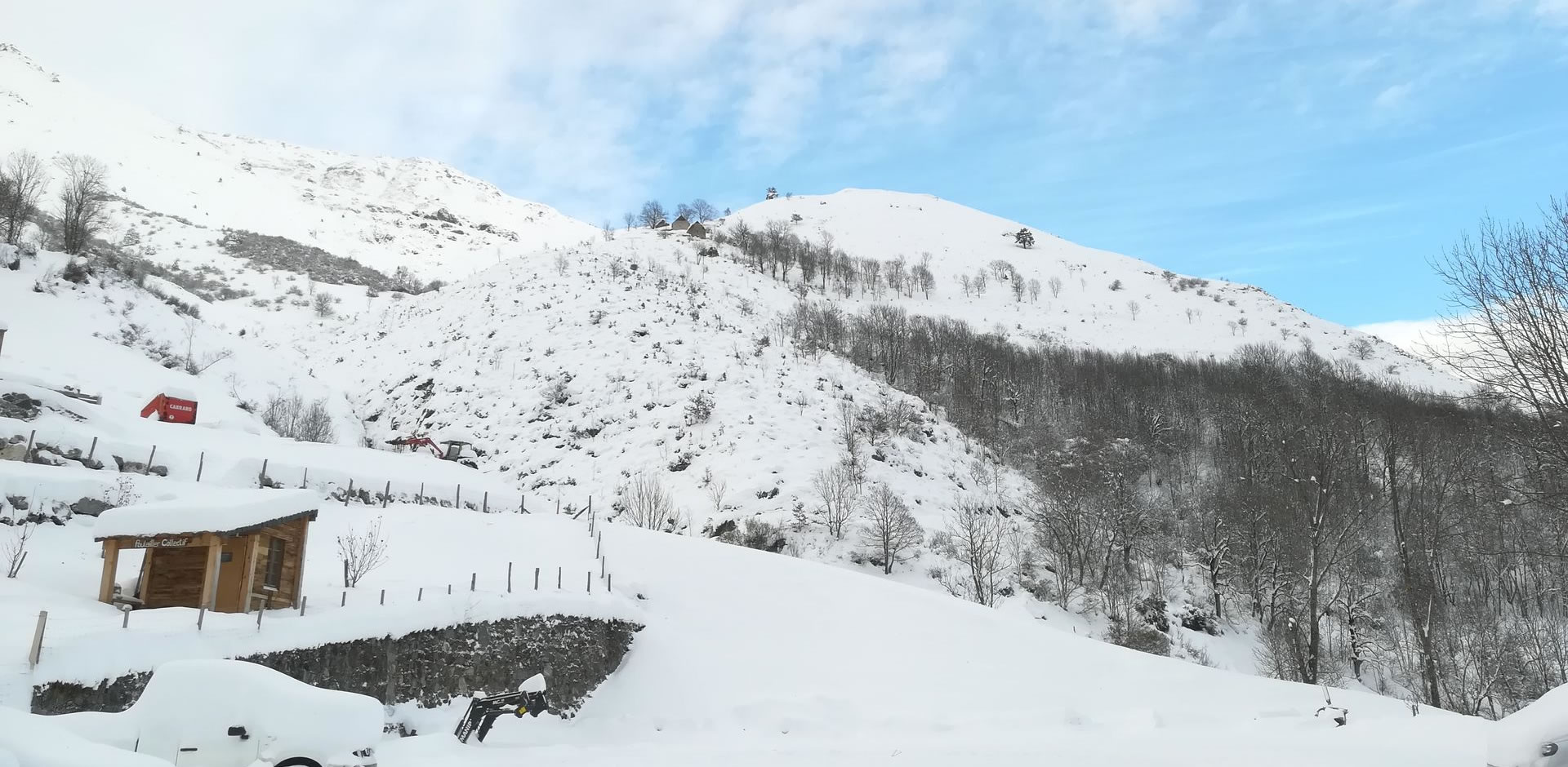 Aulon sous la neige 