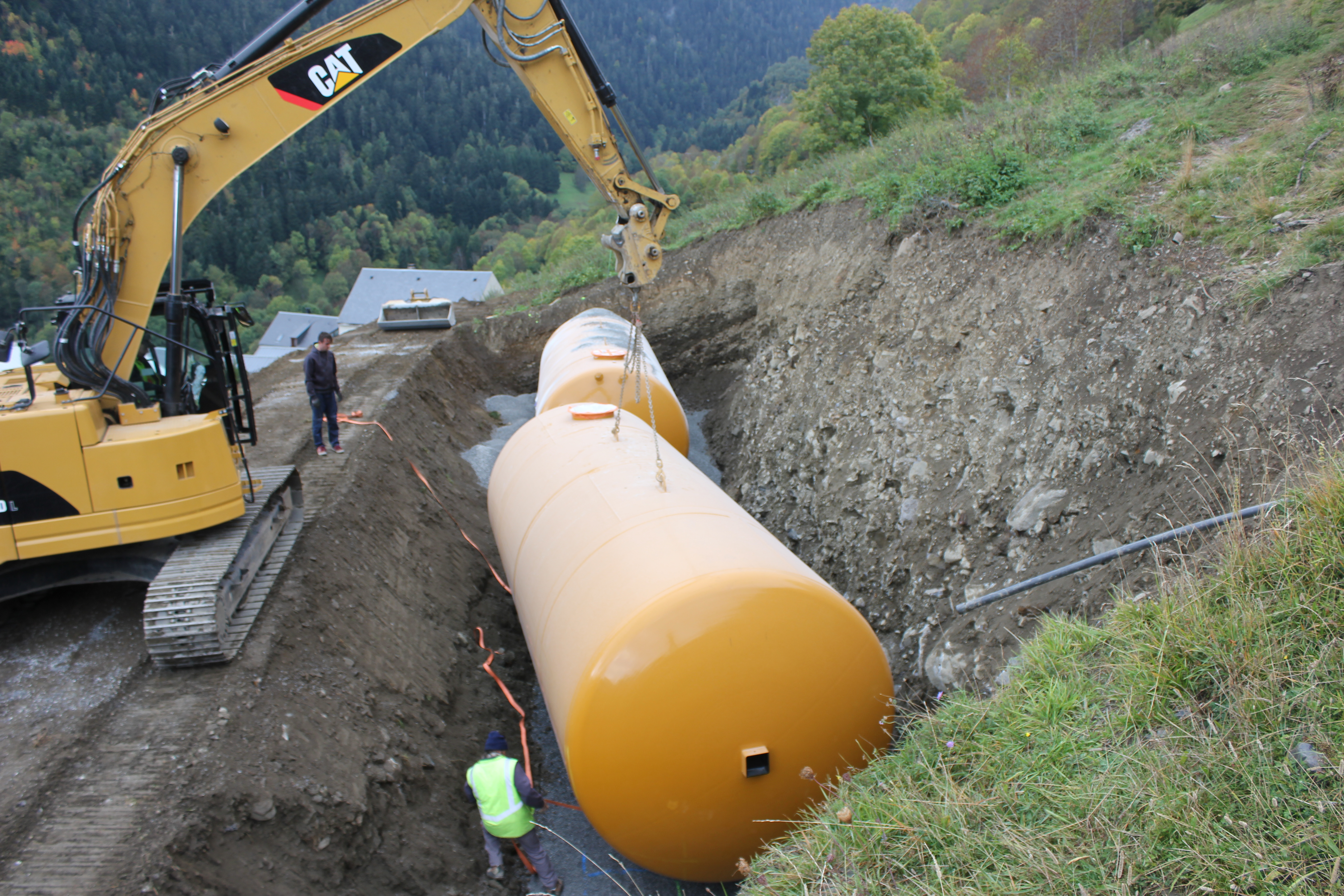 Capacité de 60m³ pour chaque cuve